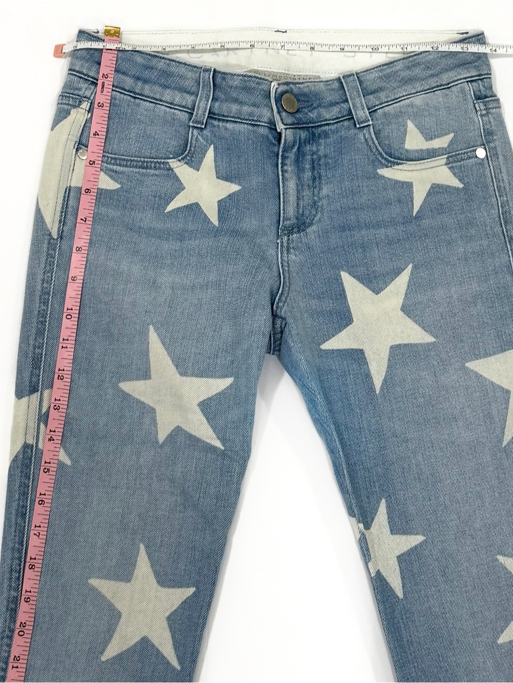 Stella McCartney blue star print jeans | Size 26 - Picture 7 of 12